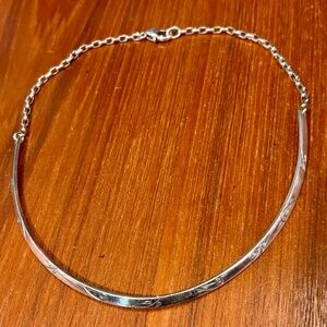 🆕Listing Brighton Etched Choker necklace Collar style Holds beads charms Retired